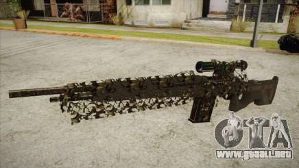 Sniper M-14 With Camouflage Grid para GTA San Andreas