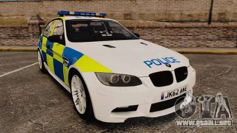BMW M3 British Police [ELS] para GTA 4