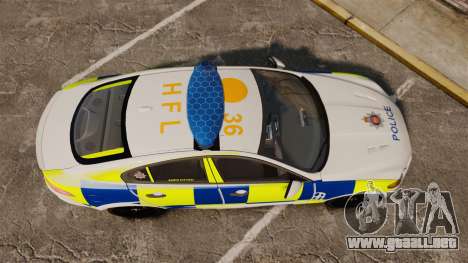 Jaguar XFR 2010 Police Marked [ELS] para GTA 4