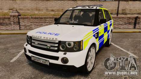 Range Rover Sport Metropolitan Police [ELS] para GTA 4