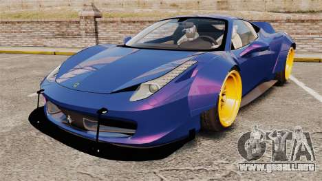 Ferrari 458 Italia Liberty Walk para GTA 4