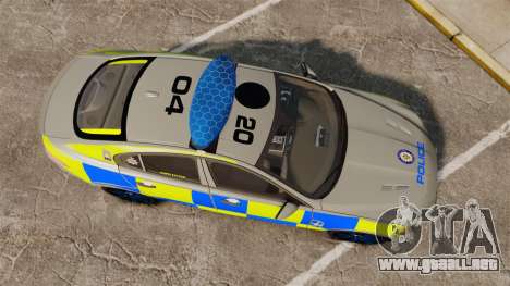 Jaguar XFR 2010 West Midlands Police [ELS] para GTA 4