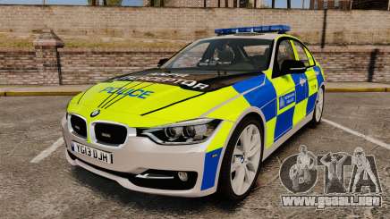 BMW F30 328i Metropolitan Police [ELS] para GTA 4