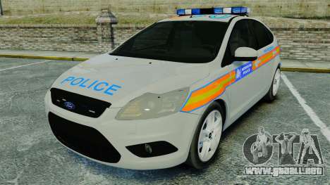 Ford Focus Metropolitan Police [ELS] para GTA 4