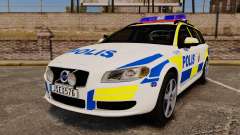 Volvo V70 II Swedish Police [ELS] para GTA 4