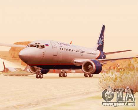 Boeing 737-500, la " Aeroflot-Nord para GTA San Andreas