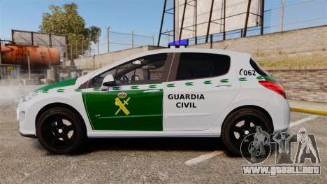 Peugeot 308 GTi 2011 Guardia Civil para GTA 4