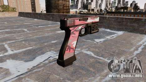 Pistola Glock 20 Urbana Rojo para GTA 4