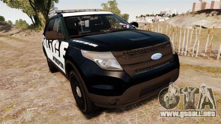 Ford Explorer 2013 Police Interceptor [ELS] para GTA 4