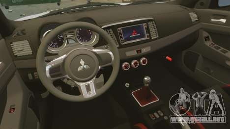 Mitsubishi Lancer Evolution X FQ400 para GTA 4