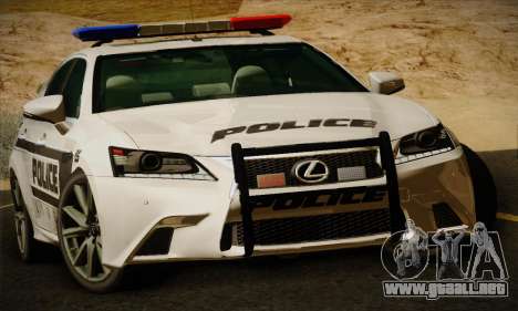 Lexus GS350 F Sport Series IV Police 2013 para GTA San Andreas