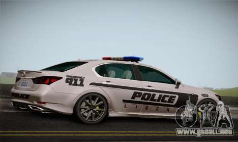 Lexus GS350 F Sport Series IV Police 2013 para GTA San Andreas