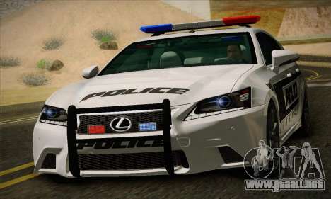 Lexus GS350 F Sport Series IV Police 2013 para GTA San Andreas