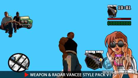 Weapon & Radar VanCee Style Pack v1 para GTA San Andreas