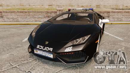 Lamborghini Huracan Cop [Non-ELS] para GTA 4