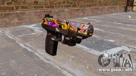 Pistola FN Five seveN LAM Graffiti para GTA 4