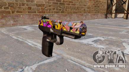 Pistola FN Five seveN Graffiti para GTA 4