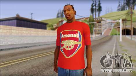 Arsenal T-Shirt para GTA San Andreas