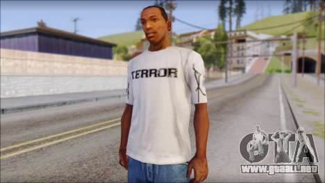 Terror T-Shirt Hardcore para GTA San Andreas