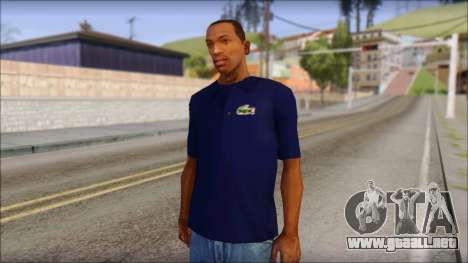 Blue Izod Lacoste Polo Shirt para GTA San Andreas