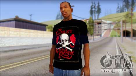 Bullet for my Valentine Fan T-Shirt para GTA San Andreas