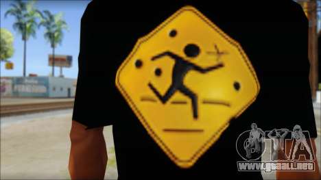 Running With Scissors T-Shirt para GTA San Andreas