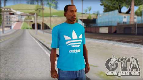 Blue Adidas Shirt para GTA San Andreas