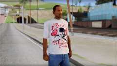 Bullet For My Valentine White Fan T-Shirt para GTA San Andreas