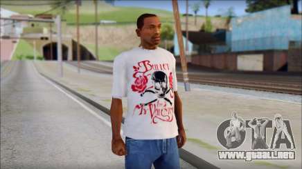 Bullet For My Valentine White Fan T-Shirt para GTA San Andreas