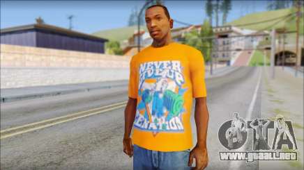 John Cena Orange T-Shirt para GTA San Andreas