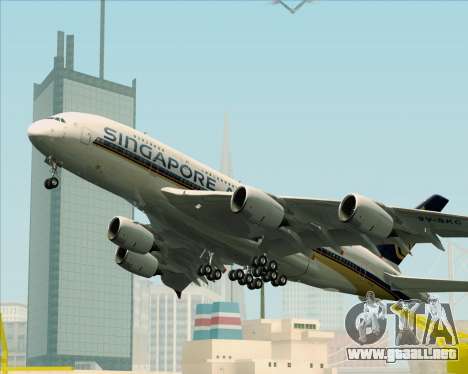 Airbus A380-841 Singapore Airlines para GTA San Andreas