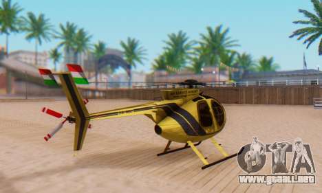 El MD500E helicóptero v2 para GTA San Andreas
