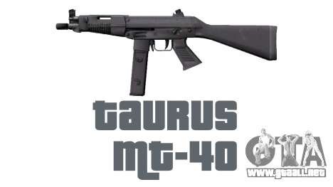 Pistola Taurus MT-40 buttstock1 icon2 para GTA 4