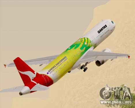 Airbus A321-200 Qantas (Socceroos Livery) para GTA San Andreas