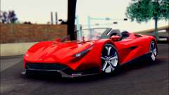 Specter Roadster 2013 (SA Plate) para GTA San Andreas
