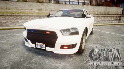GTA V Bravado Buffalo LS Sheriff White [ELS] Sli para GTA 4