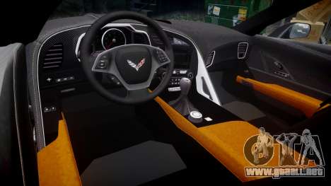 Chevrolet Corvette C7 Stingray 2014 v2.0 TireYA3 para GTA 4