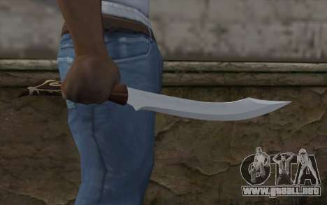 Cuchillo de acero para GTA San Andreas