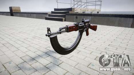 El AK-47 Colimador y destino HICAP para GTA 4