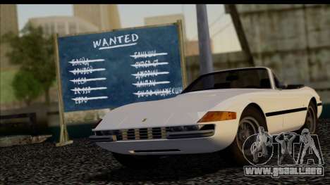 Ferrari 365 GTS4 Daytona (US-spec) 1971 para GTA San Andreas