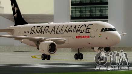 Airbus A320-200 Air India (Star Alliance Livery) para GTA San Andreas