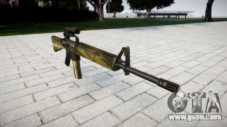 El rifle M16A2 [óptica] flora para GTA 4