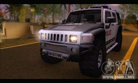 Hummer H3 Police para GTA San Andreas
