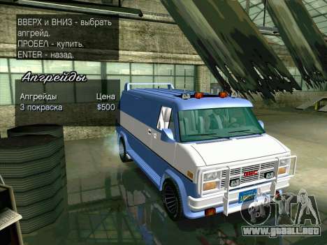 GMC The A-Team Van para GTA San Andreas