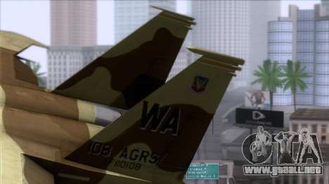 F-15C Camouflage Pack para GTA San Andreas