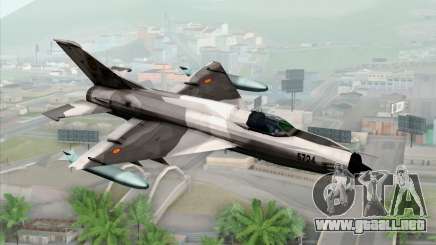 Hawker Hunter F6A para GTA San Andreas