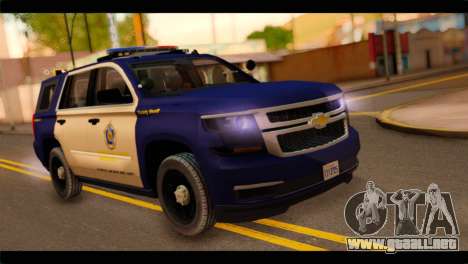 Chevrolet Suburban 2015 BCSD Sheriff para GTA San Andreas