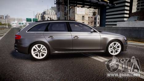 Audi S4 Avant Unmarked Police [ELS] para GTA 4