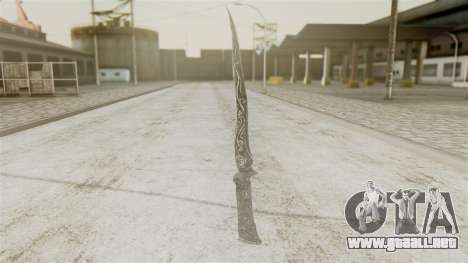 Ebony Dagger para GTA San Andreas