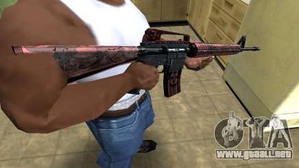 Brown Jungles M4 para GTA San Andreas